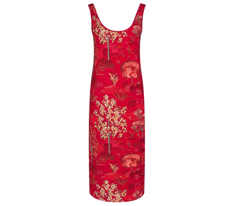 Dress Dariska Japanese Garden Red