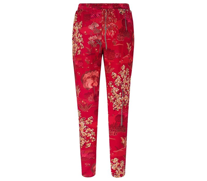 Lange broek Bobientje Japanese Garden Red