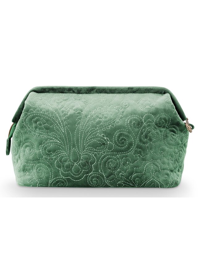 Toilettas Fluweel Green Buidel Medium