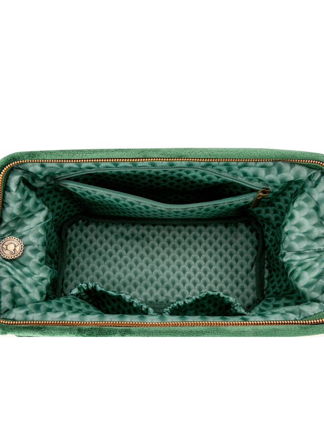 Toilettas Fluweel Green Buidel Medium