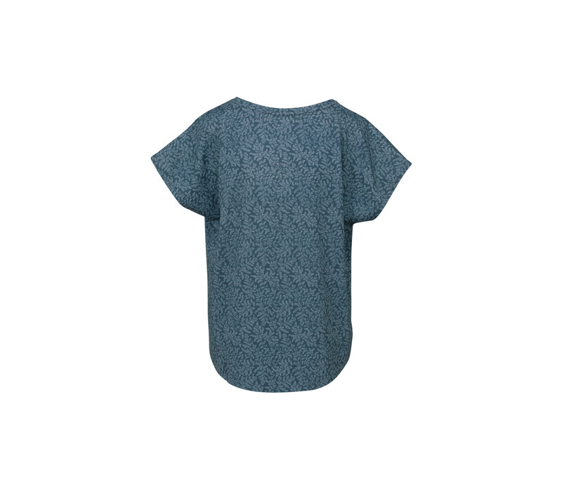 Tatum Sport Top Leafy Dots Blue