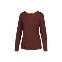 Tom Long Sleeve Solid Brown/Red