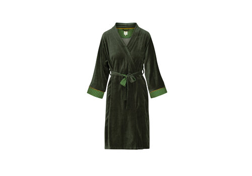 Pip Studio Naomi Kimono Solid Nicky Velvet Green