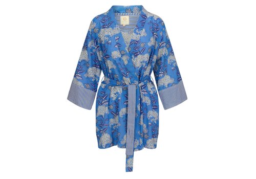 Pip Studio Nelly Kimono Flora Firenze Cobalt Blue