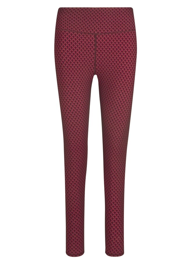 Bella Long Trousers Suki Dark Red