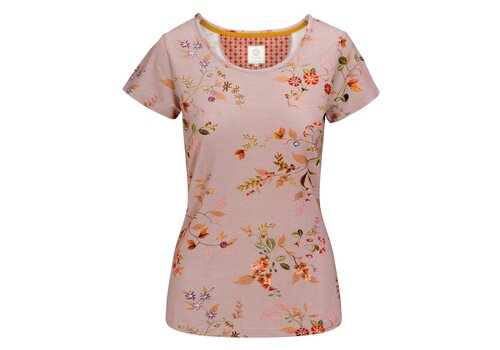 Pip Studio Tilly Short Sleeve Top Kawai Flower Light Pink