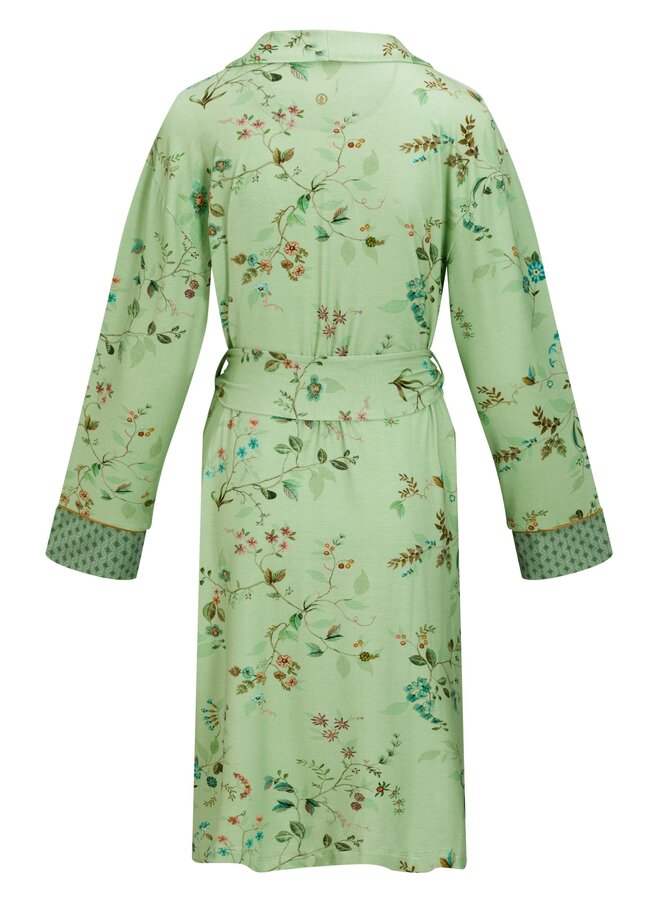 Nisha Kimono Kawai Flower Light Green