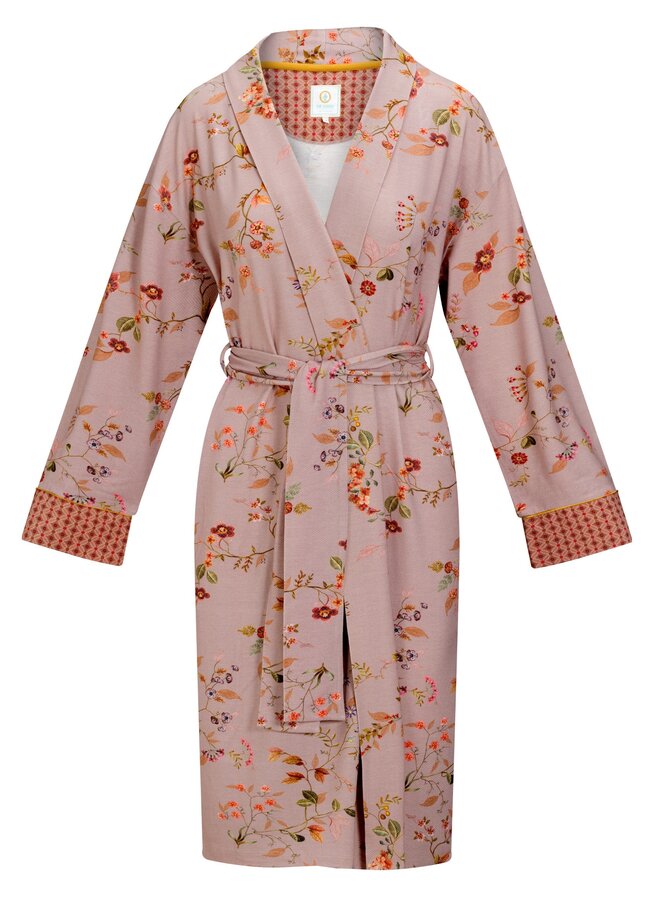 Nisha Kimono Kawai Flower Light Pink