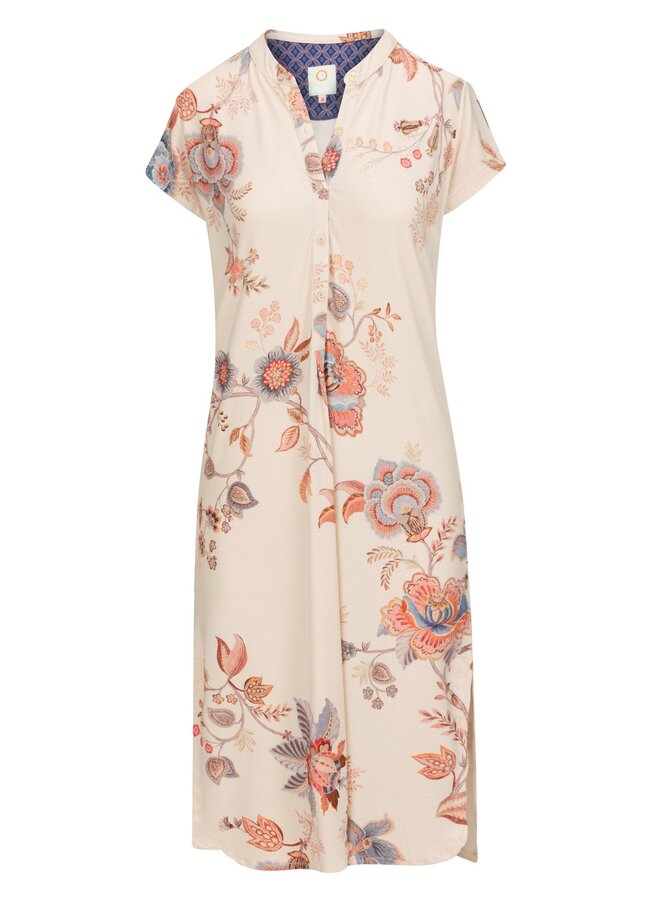 Dalia Short Sleeve Nightdress Cece Fiore White