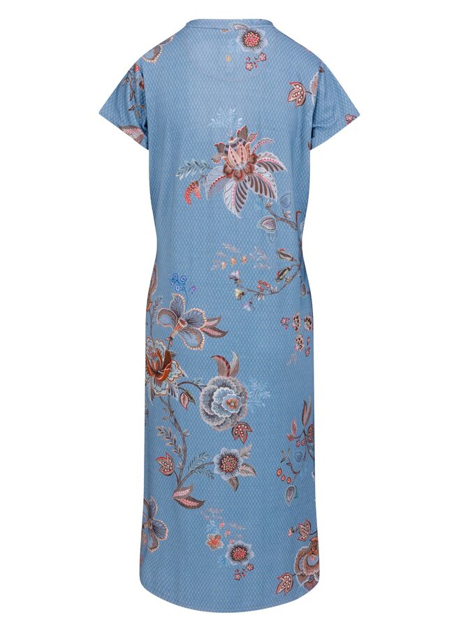 Dalia Short Sleeve Nightdress Cece Fiore Blue