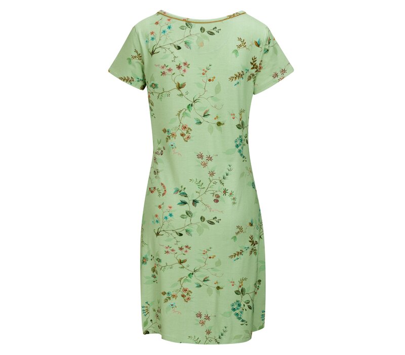 Djoy Short Sleeve Nightdress Kawai Flower Light Green