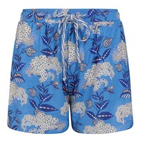 Bob Short Trousers Flora Firenze Cobalt Blue