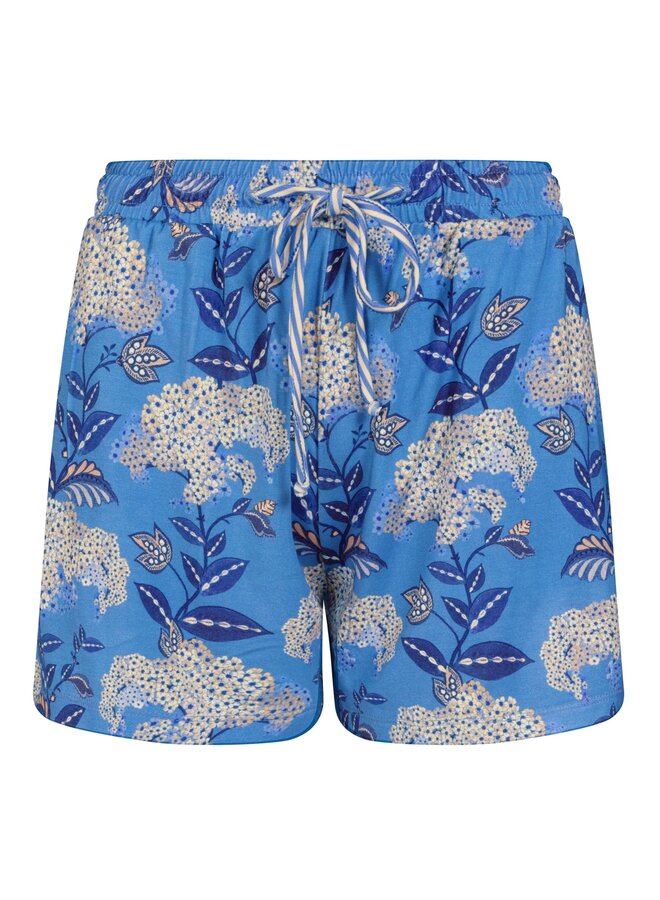 Bob Short Trousers Flora Firenze Cobalt Blue