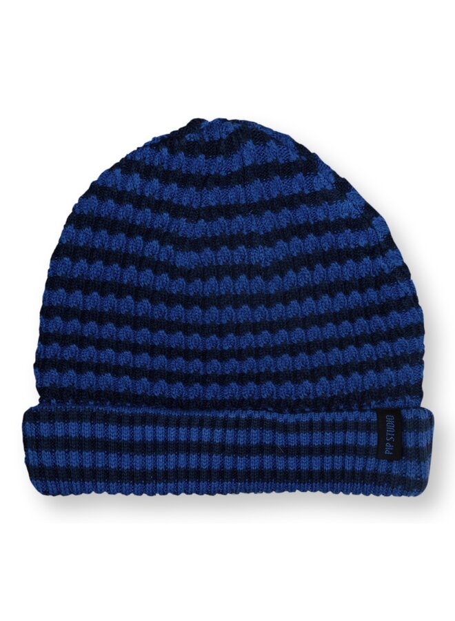 Amanda Beanie Stripe Blue