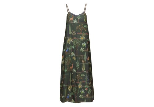 Pip Studio Dazzle Sleeveless Nightdress Alberi Dark Green