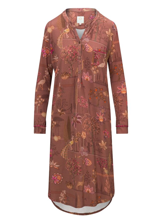 Diogo Long Sleeve Nightdress Alberi Pink