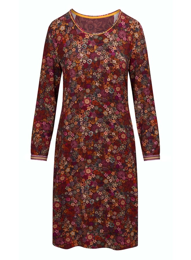 Destiny Long Sleeve Nightdress Tutti i Fiori Red