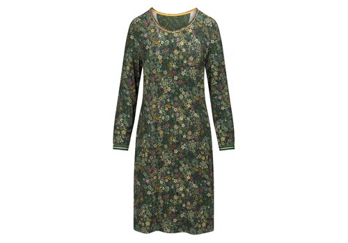 Pip Studio Destiny Long Sleeve Nightdress Tutti i Fiori Dark Green