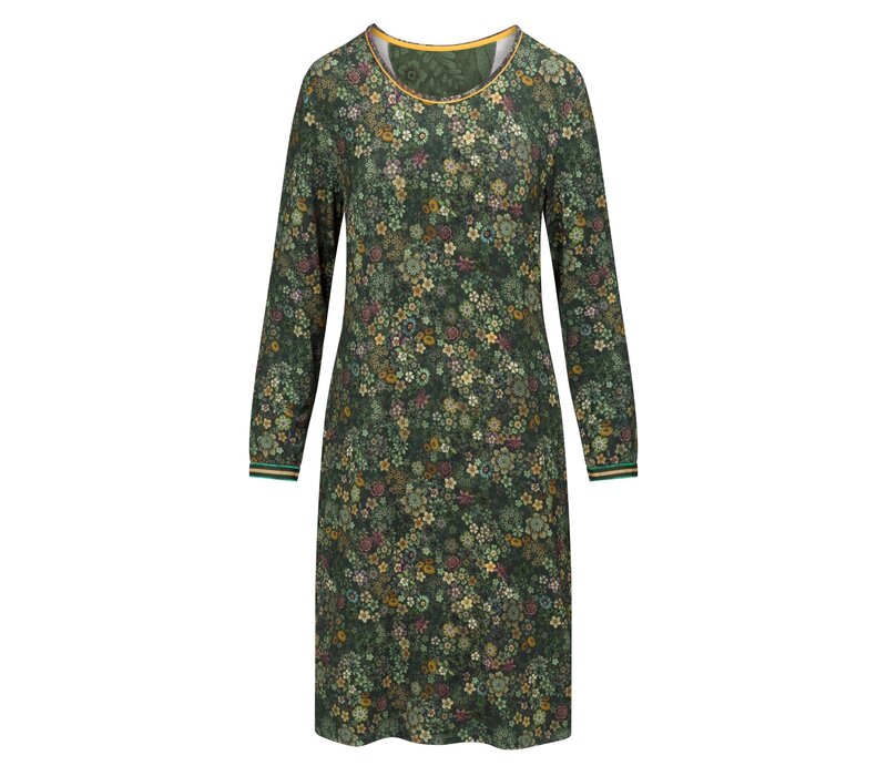 Destiny Long Sleeve Nightdress Tutti i Fiori Dark Green