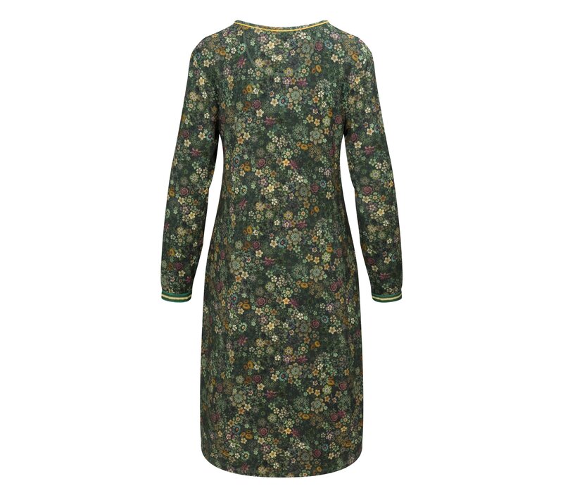 Destiny Long Sleeve Nightdress Tutti i Fiori Dark Green