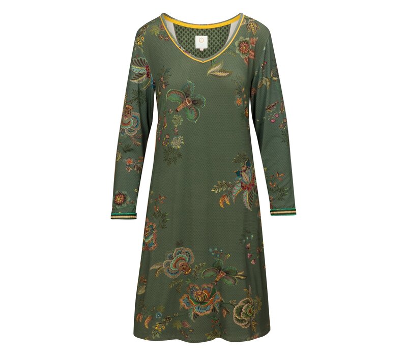 Danai Long Sleeve Nightdress Cece Fiore Green