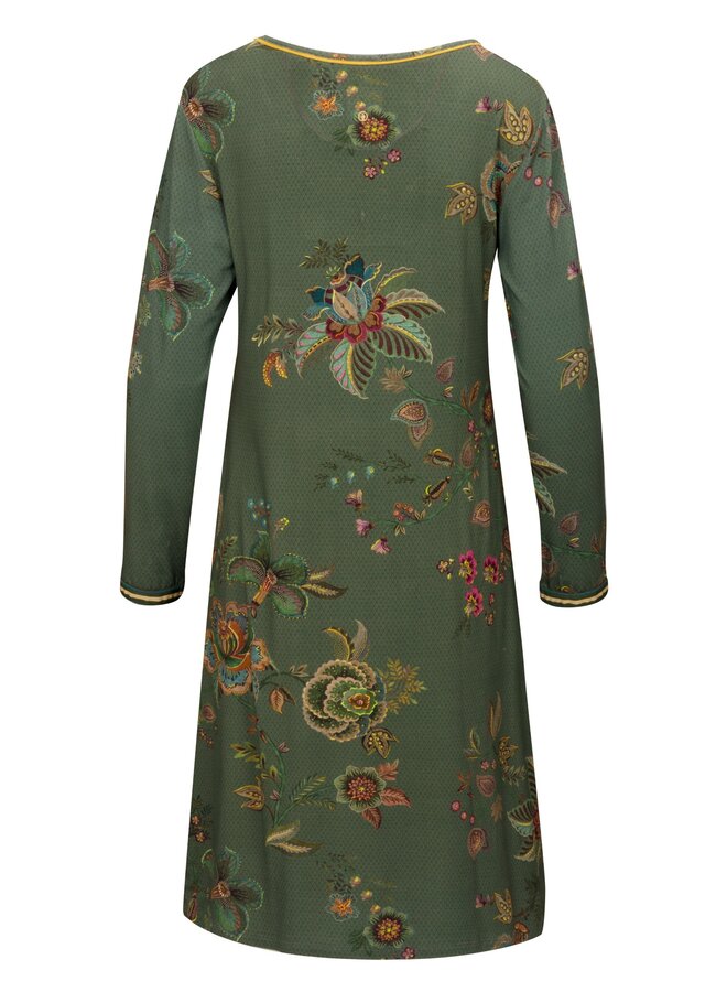 Danai Long Sleeve Nightdress Cece Fiore Green