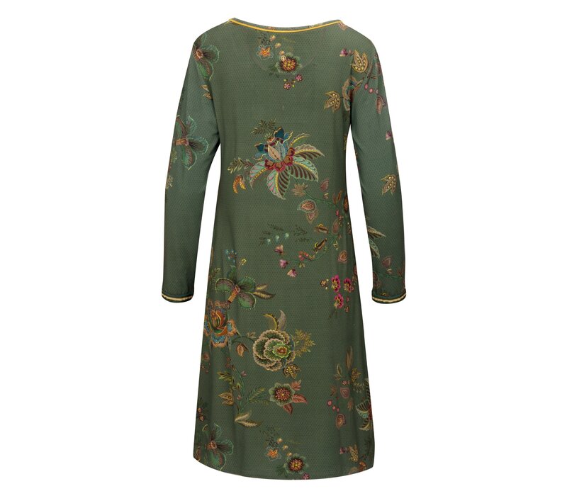 Danai Long Sleeve Nightdress Cece Fiore Green