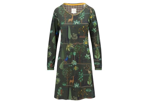 Pip Studio Dana Long Sleeve Nightdress Alberi Dark Green