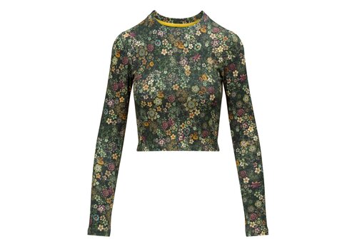 Pip Studio Thirza Long Sleeve Sport Top Tutti i Fiori Dark Green