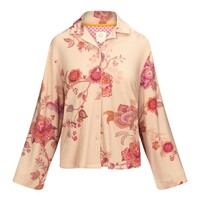 Faye Long Sleeve Top Cece Fiore White Pink