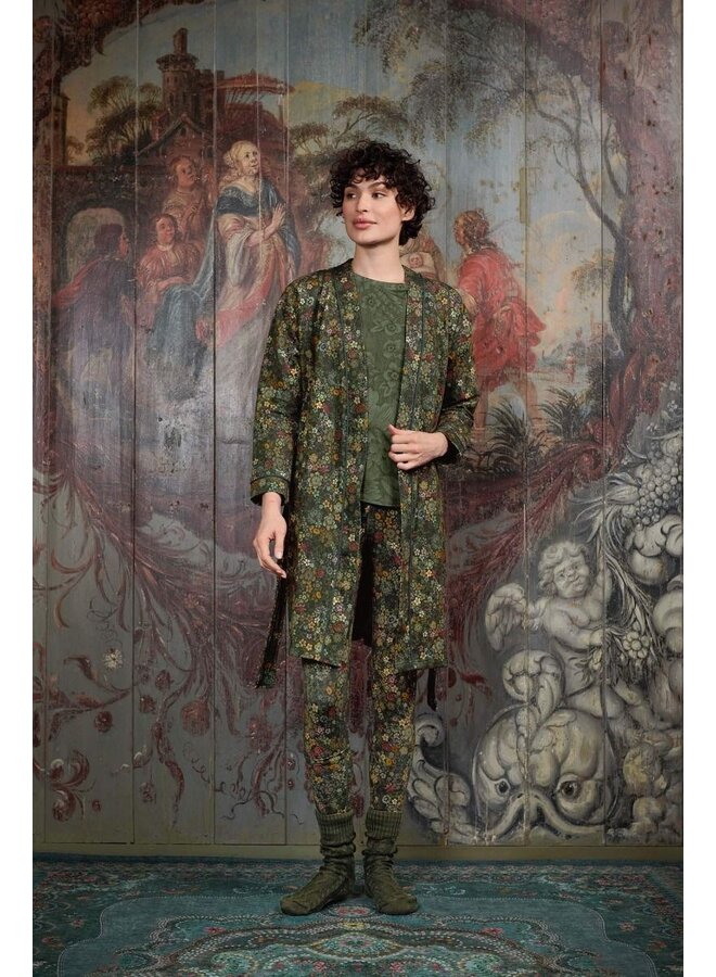 Ninny Kimono Tutti i Fiori Dark Green