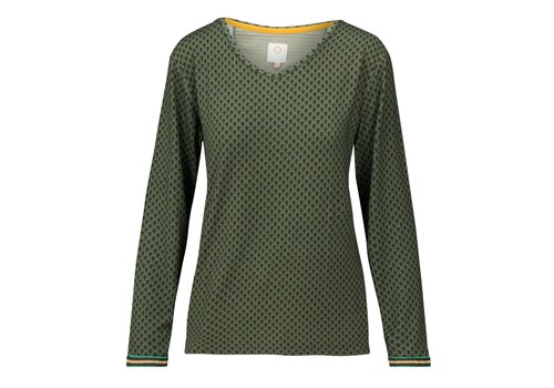 Pip Studio Trice Long Sleeve Top Suki Forest Green