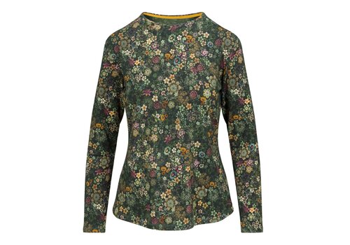 Pip Studio Tom Long Sleeve Top Tutti i Fiori Dark Green