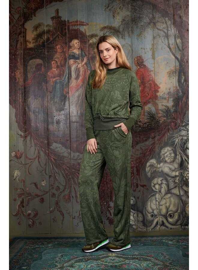 Brittney Long Trousers Casa dei Fiori Green