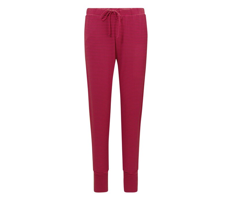 Bobien Long Trousers Little Sumo Stripe Pink Dark Red