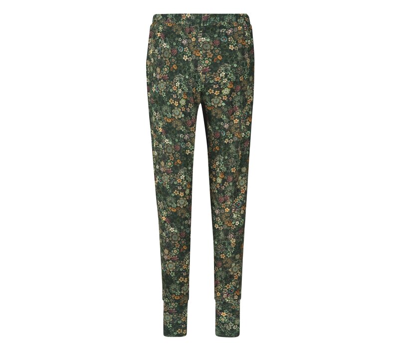 Bobien Long Trousers Tutti i Fiori Dark Green