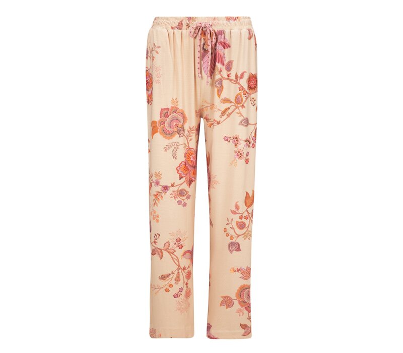 Belin Long Trousers Cece Fiore White Pink