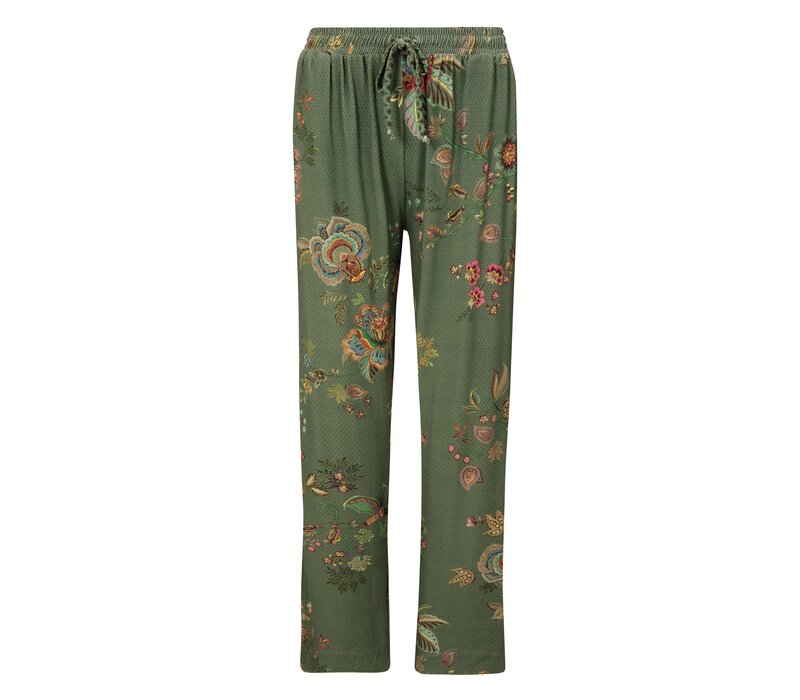 Belin Long Trousers Cece Fiore Green