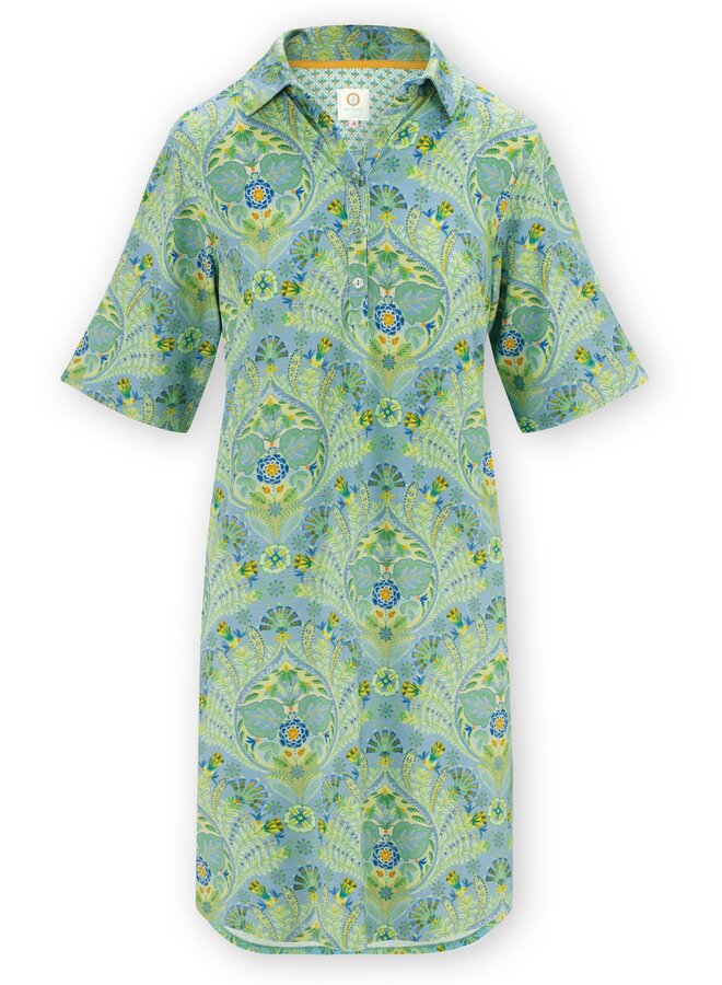 Dewi Short Sleeve Nightdress Alba Blue Green