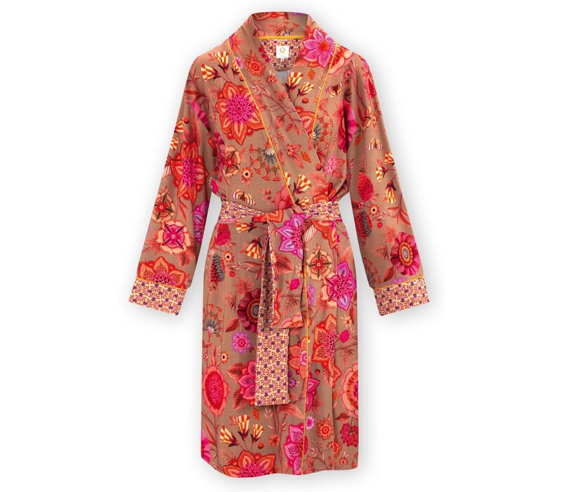 Nisha Kimono Viva las Flores Pink