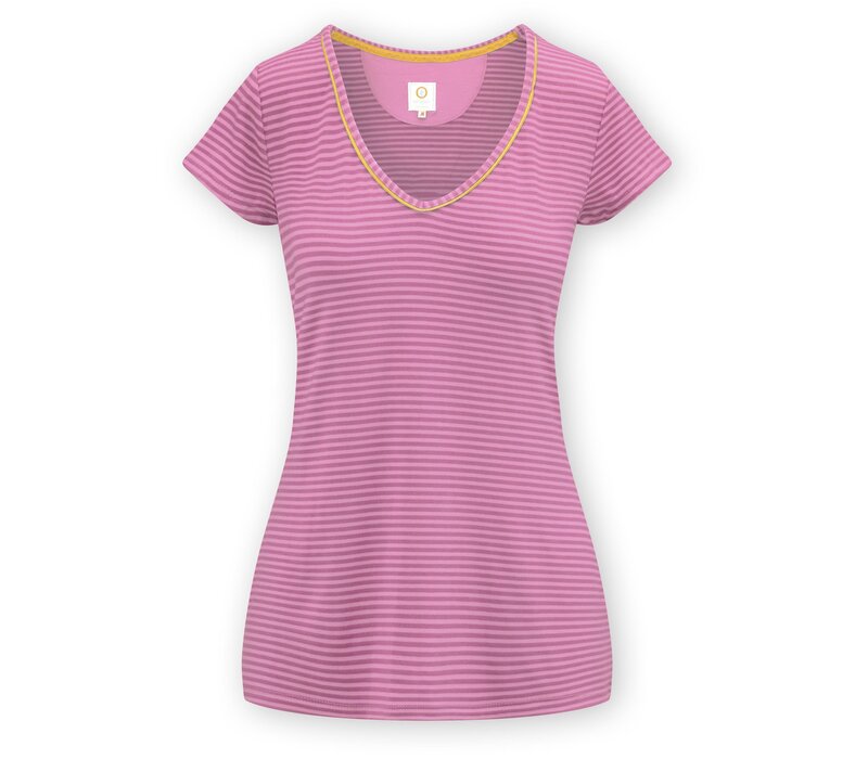Toy Short Sleeve Top Little Sumo Stripe Lilac
