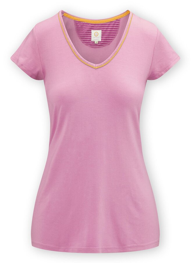 Toy Short Sleeve Top Solid Lilac