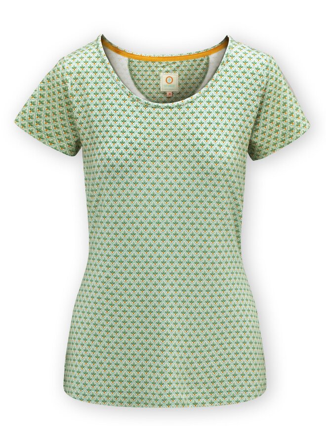 Tilly Short Sleeve Top Mi Vida Green