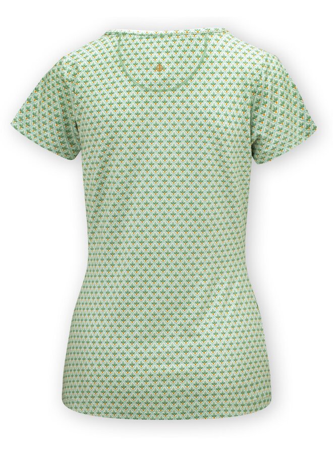 Tilly Short Sleeve Top Mi Vida Green