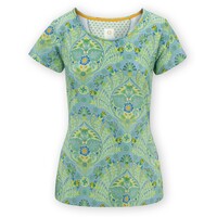 Tilly Short Sleeve Top Alba Blue Green