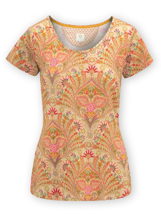 Tilly Short Sleeve Top Alba Khaki