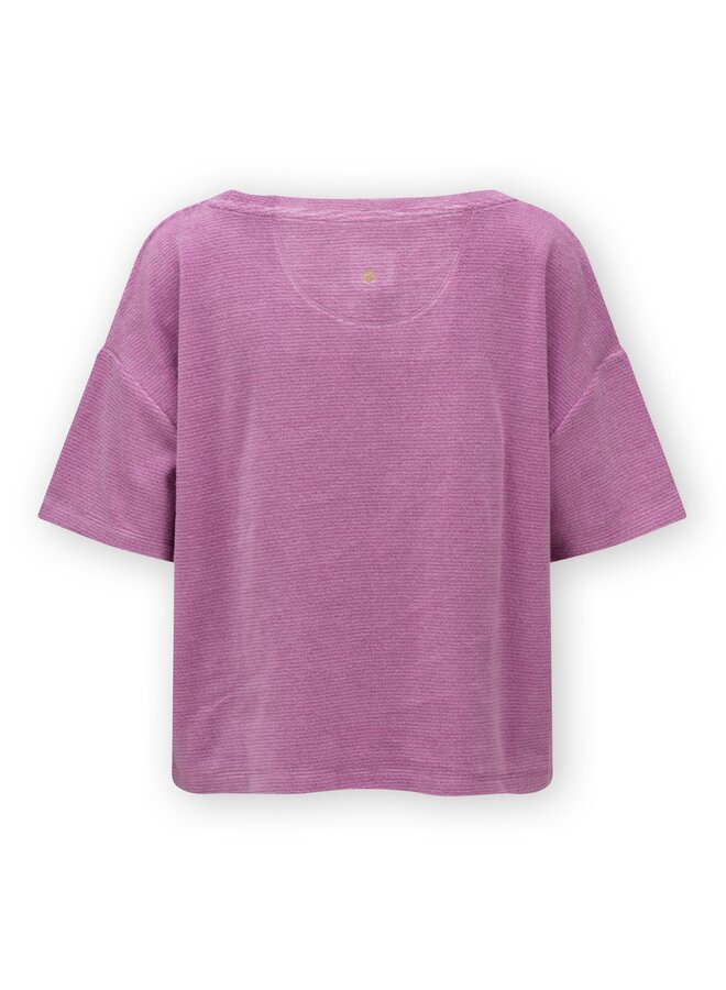 Tiffany Short Sleeve Top Petite Sumo Stripe Lilac