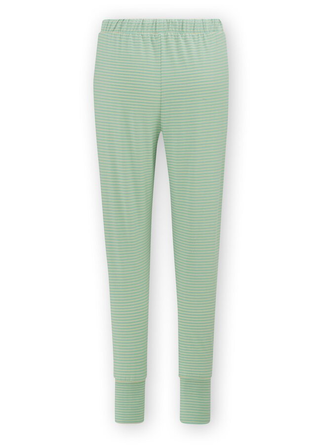 Bobien Long Trousers Little Sumo Stripe Green