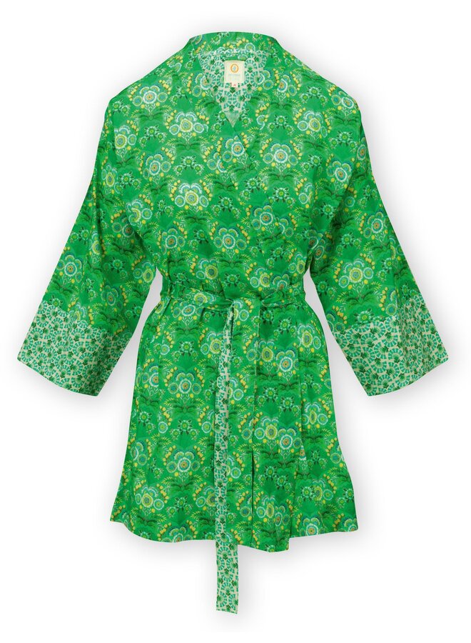 Nelly Kimono Fiesta de Flamencos Green