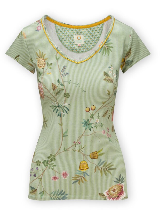 Tilly Short Sleeve Top La Dolce Vita Light Green